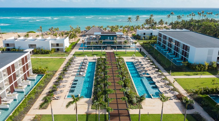 Live Aqua Punta Cana adults-only all-inclusive resort with modern pools and minimalist luxury beachfront design.