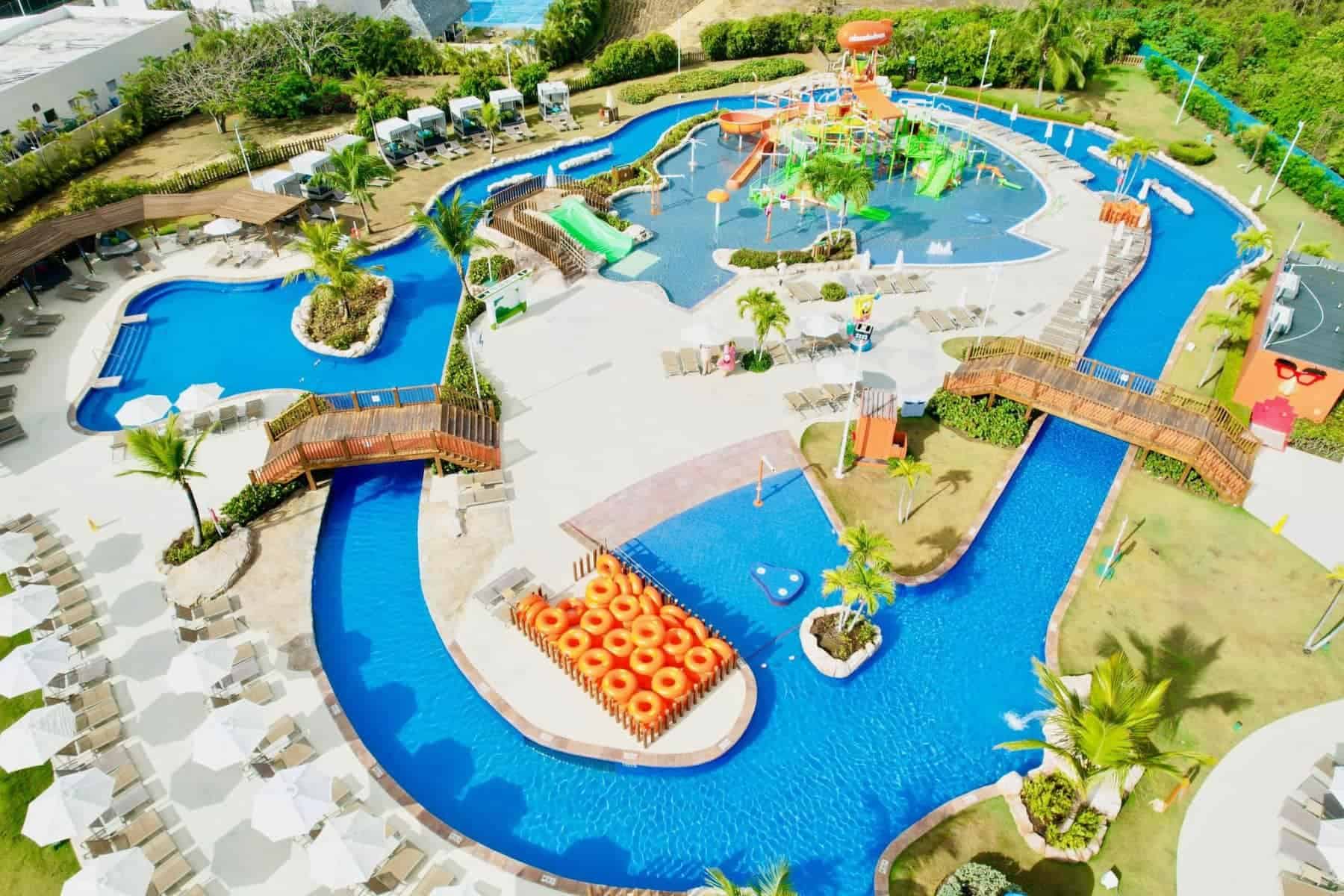 Nickelodeon Hotels and Resorts Punta Cana family all-inclusive with water park and character experiences.